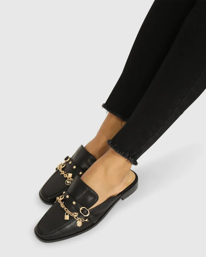 Shoes Women Belle and Bloom How It Feels Charm Loafer Mule 8211 Black