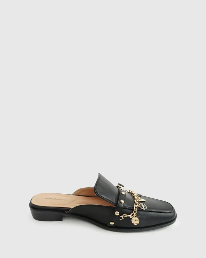 Shoes Women Belle and Bloom How It Feels Charm Loafer Mule 8211 Black