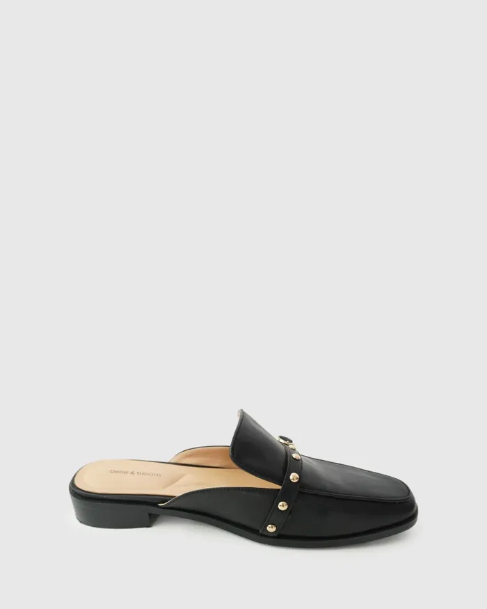Shoes Women Belle and Bloom How It Feels Charm Loafer Mule 8211 Black