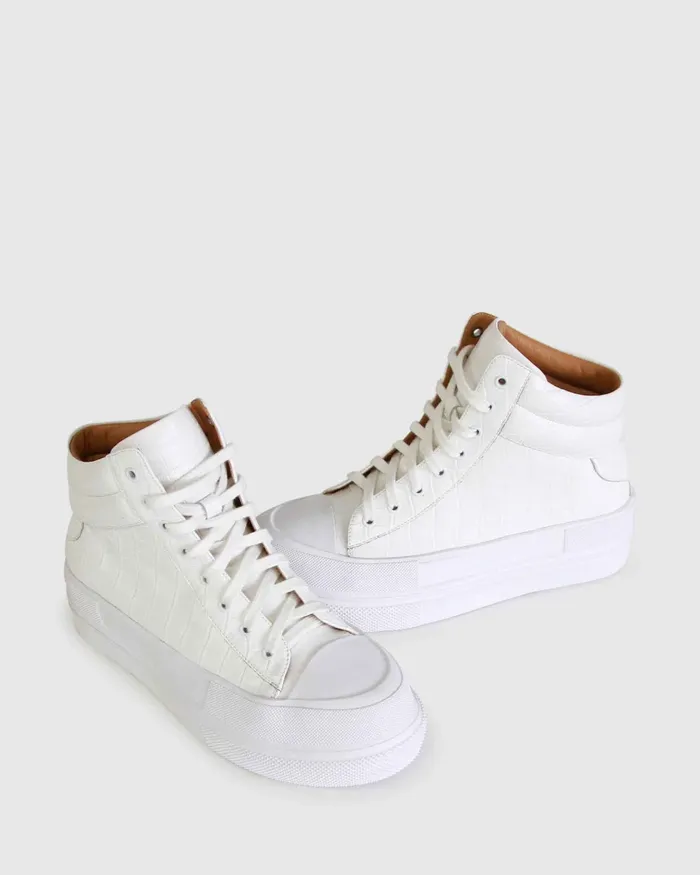 Shoes Women Belle and Bloom Just A Game HiTop Sneaker 8211 White