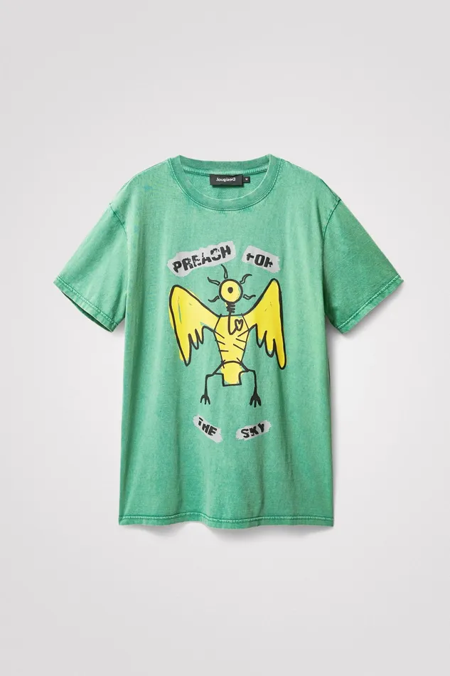 Shortsleeve Angel Tshirt Mens Desigual Tshirt and Polos