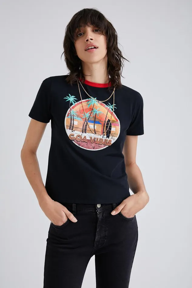 Shortsleeve Goa Tshirt Women Desigual Tshirts