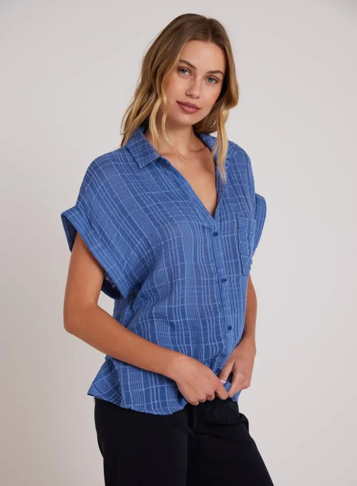 Short Sleeve Pocket Button Down 8211 Bright Indigo Women Bella Dahl Long Sleeve Short Sleeve Pocket Button Down 8211 Bright Indigo Women Bella Dahl Long Sleeve