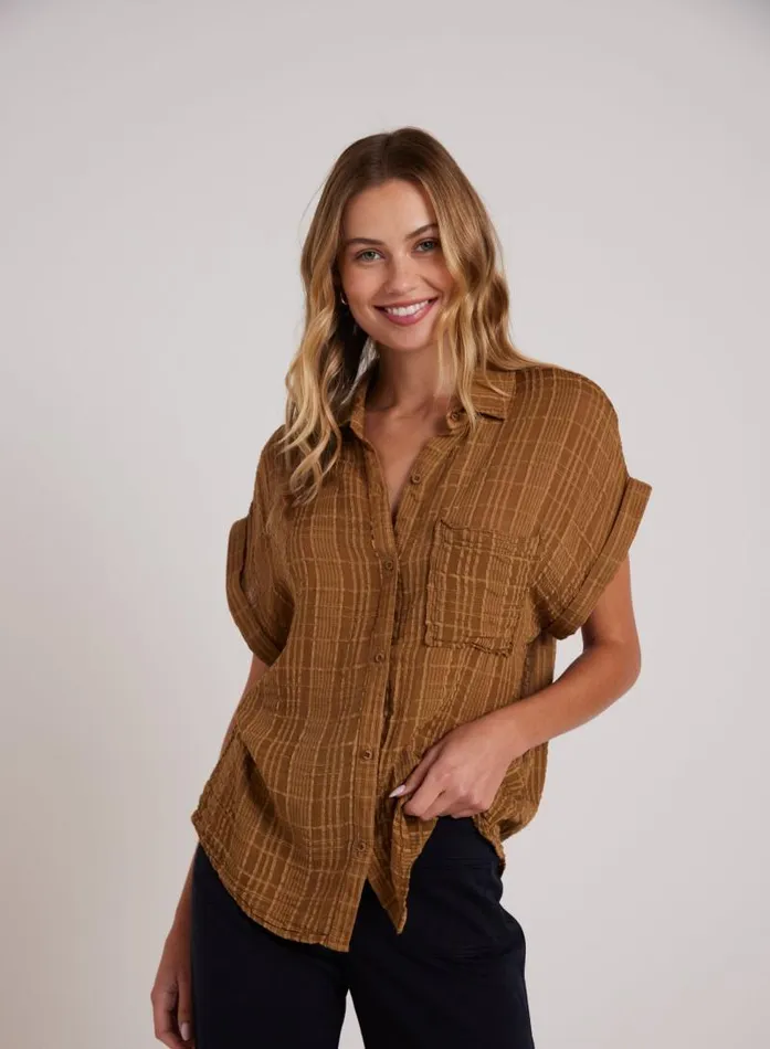 Short Sleeve Pocket Button Down 8211 Topaz Gold Women Bella Dahl Long Sleeve