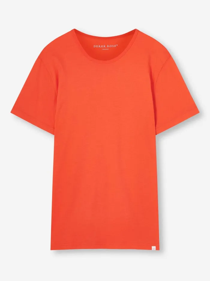 Short Sleeve TShirts Men Derek Rose TShirt Riley Pima Cotton Orange