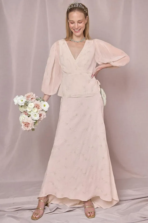 Silvana Glitter Star Blush Women RIXO Bridal Silvana Glitter Star Blush Women RIXO Bridal