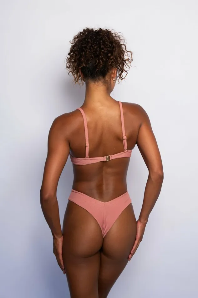 Skatie Bottoms Iggy Bikini Bottom Rosette Classic Ribbed 8211 Women