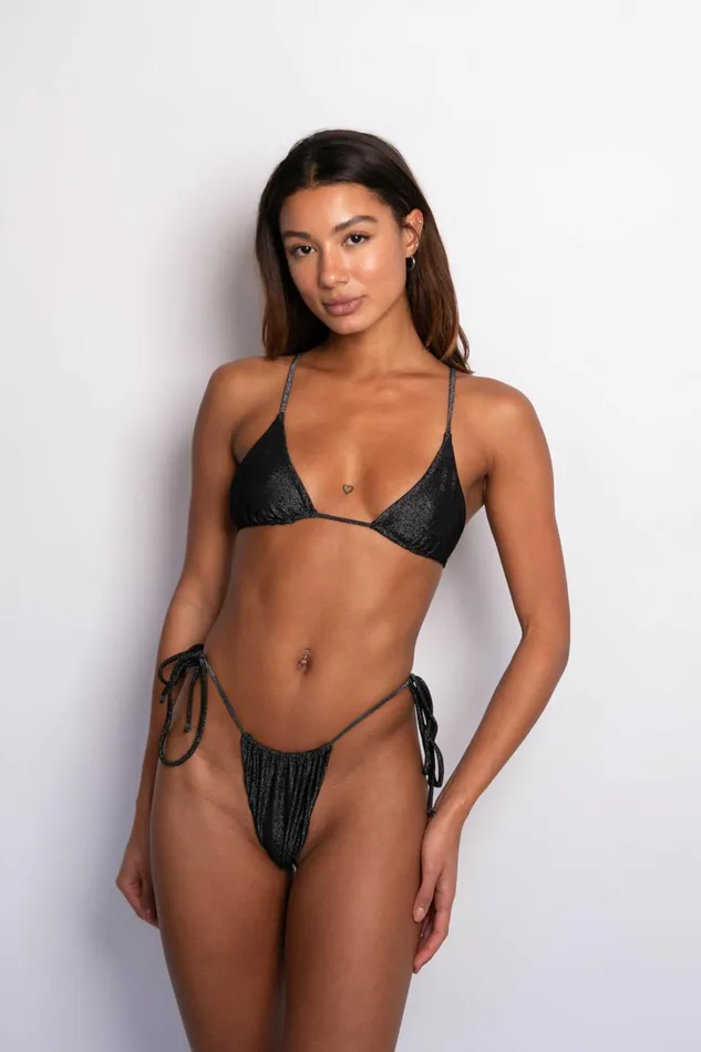 Skatie Bottoms Kristen Bikini Bottom Black Sparkle 8211 Women