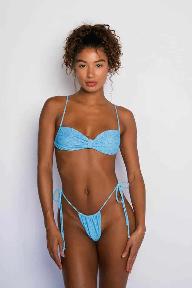 Skatie Bottoms Kristen Bikini Bottom Blue Jean 8211 Women