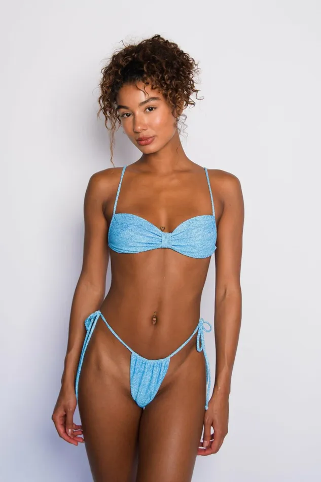 Skatie Bottoms Kristen Bikini Bottom Blue Jean 8211 Women
