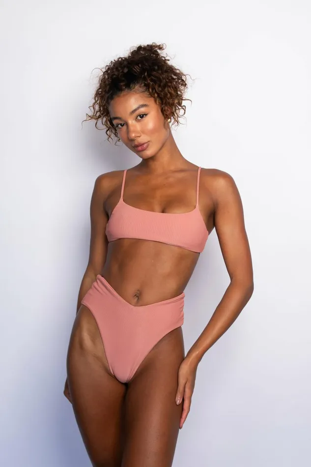 Skatie Bottoms Melly Bikini Bottom Rosette Classic Ribbed 8211 Women