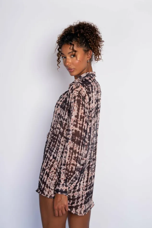 Skatie CoverUps Phoenix Button Down Chiffon Dawn 8211 Women