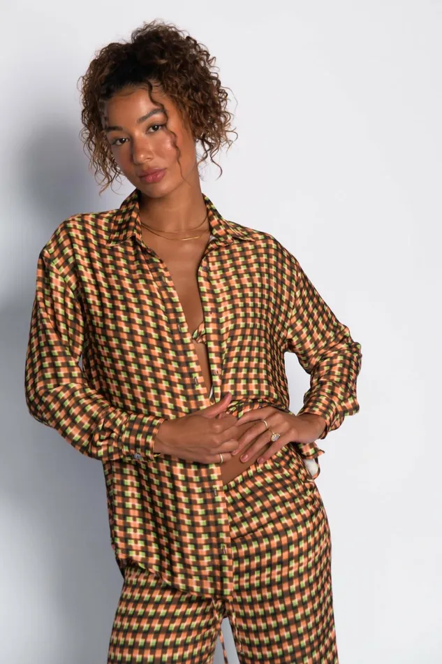 Skatie CoverUps Phoenix Button Down Satin Mirage 8211 Women