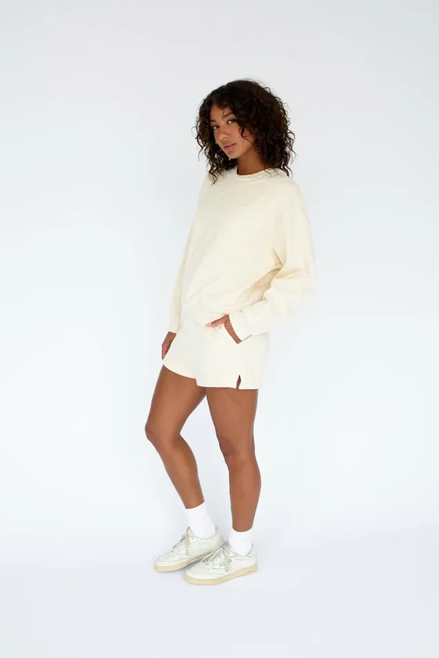 Skatie Sweats Ultralux Chris Crewneck Latte 8211 Women