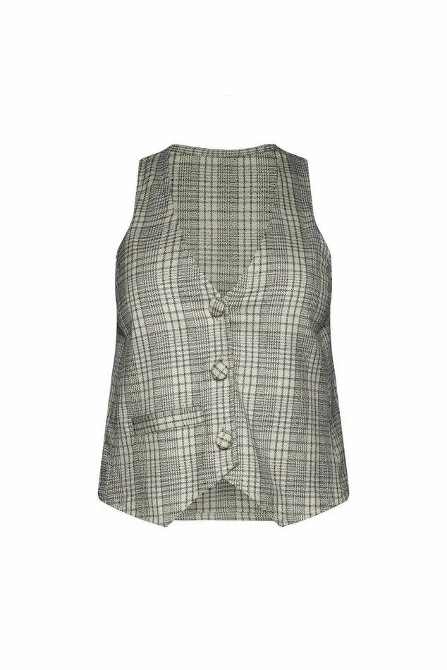 Skatie Tops Beau Vest Plaid Kensington 8211 Women