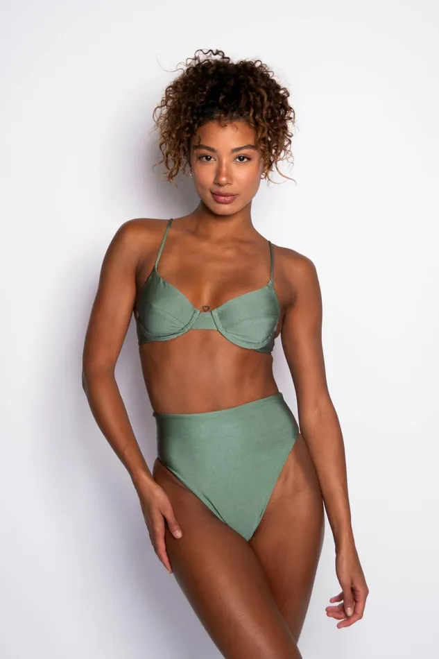Skatie Tops Kate Bikini Top Sage 8211 Women