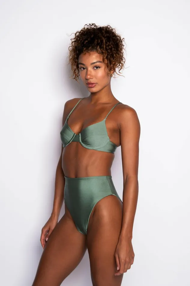Skatie Tops Kate Bikini Top Sage 8211 Women
