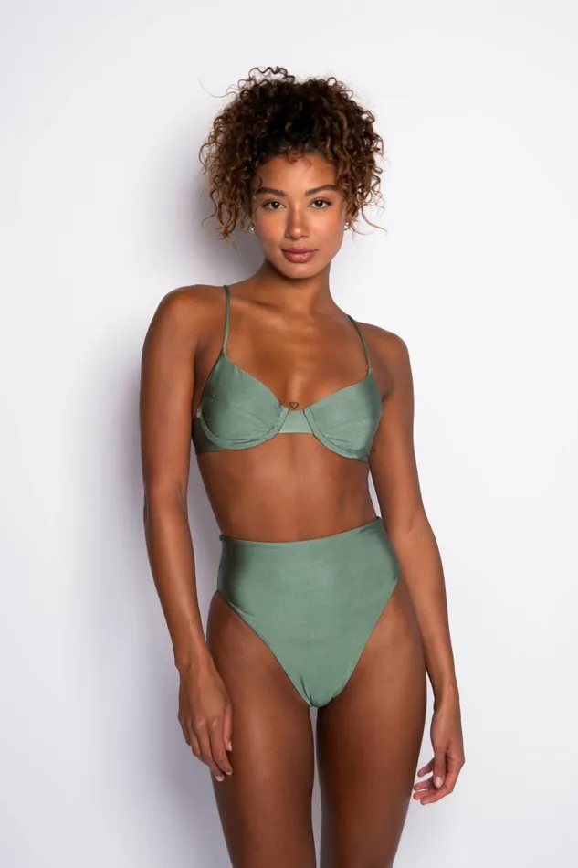Skatie Tops Kate Bikini Top Sage 8211 Women