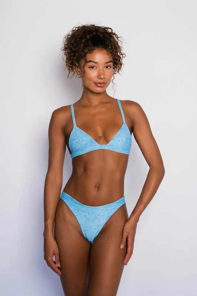 Skatie Tops Kourtney Bikini Top Blue Jean 8211 Women