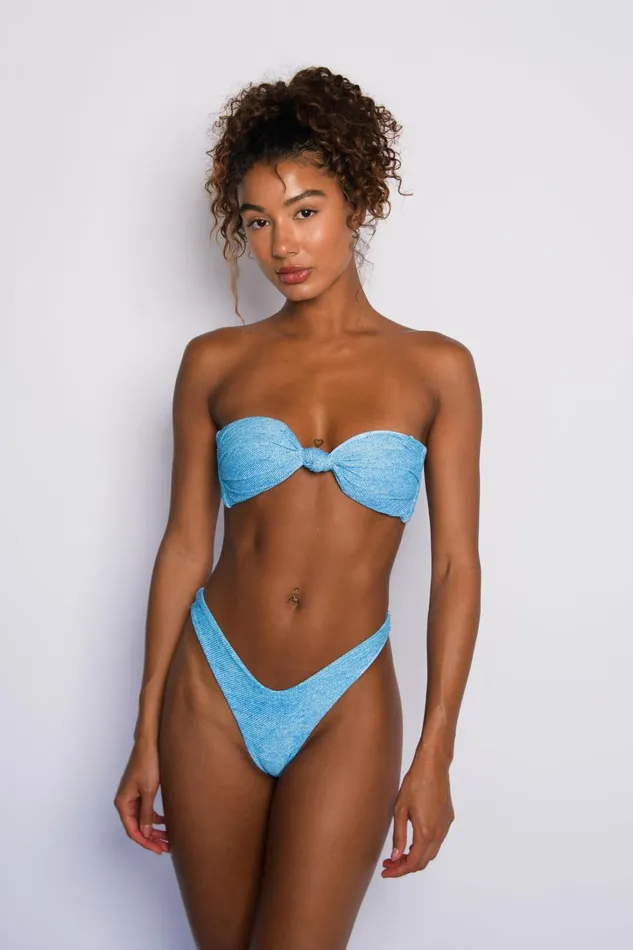 Skatie Tops Lyndi Bikini Top Blue Jean 8211 Women