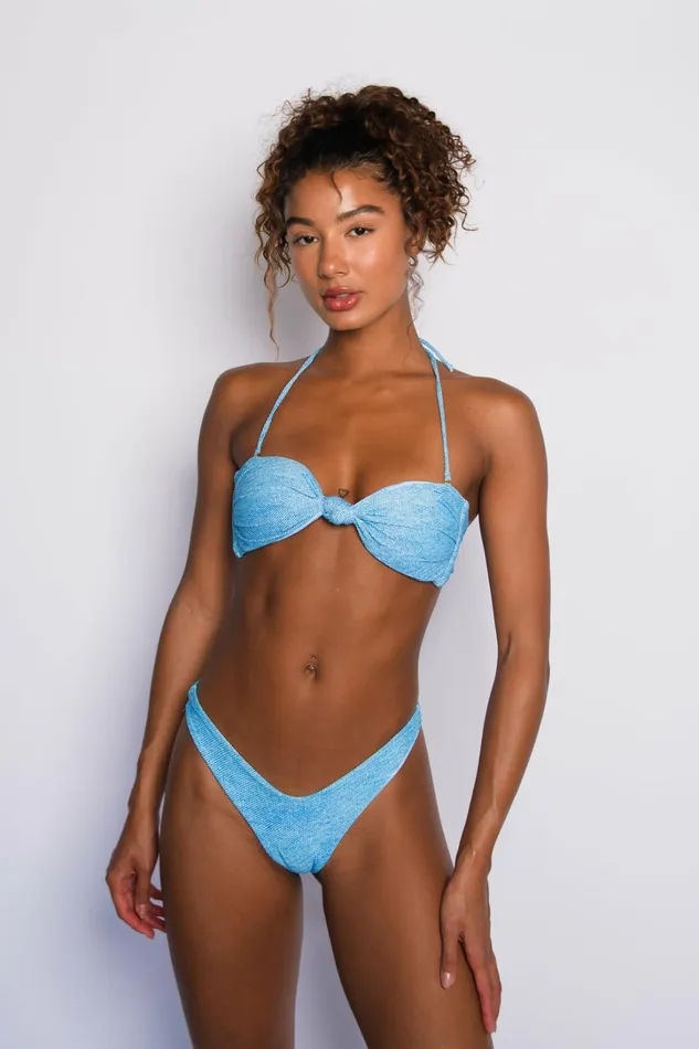 Skatie Tops Lyndi Bikini Top Blue Jean 8211 Women