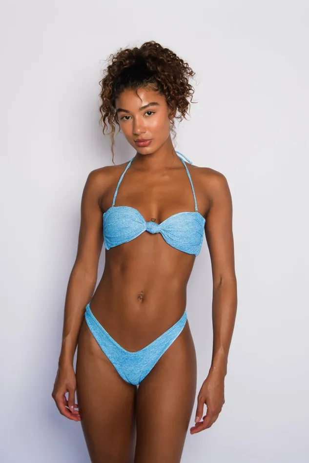 Skatie Tops Lyndi Bikini Top Blue Jean 8211 Women