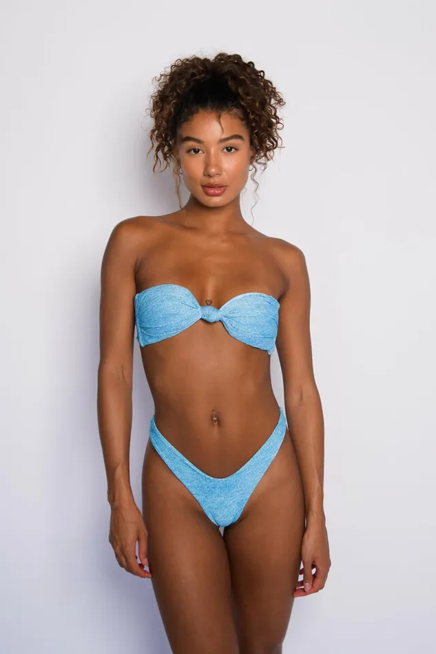 Skatie Tops Lyndi Bikini Top Blue Jean 8211 Women