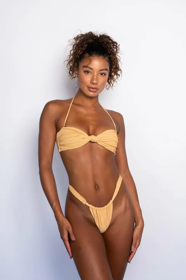 Skatie Tops Lyndi Bikini Top Nude Classic Ribbed 8211 Women