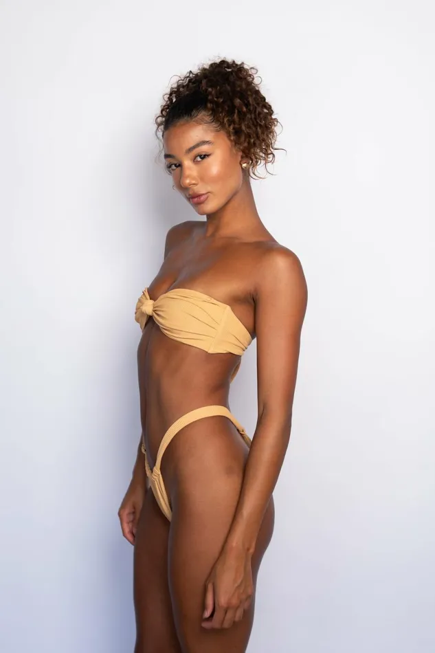 Skatie Tops Lyndi Bikini Top Nude Classic Ribbed 8211 Women