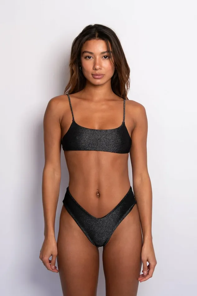 Skatie Tops Maddie Top Black Sparkle 8211 Women