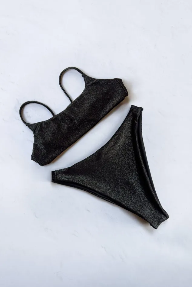 Skatie Tops Maddie Top Black Sparkle 8211 Women