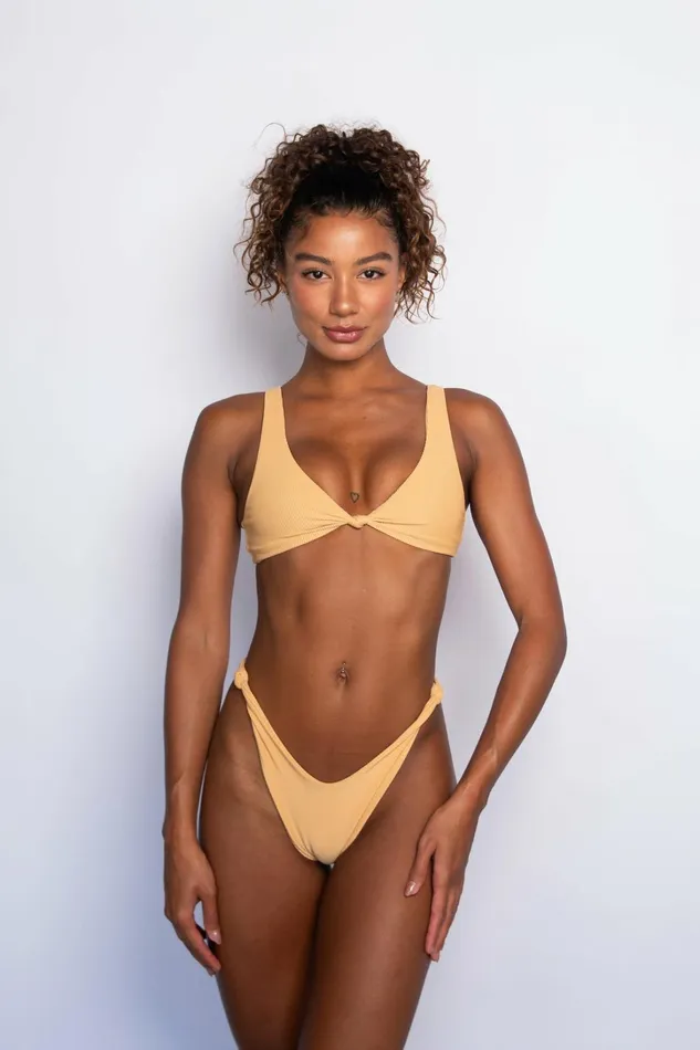 Skatie Tops Penny Bikini Top Nude Classic Ribbed 8211 Women