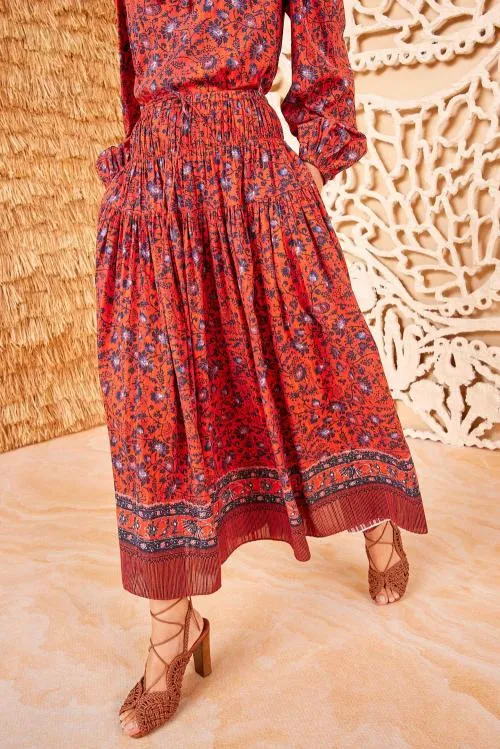 Skirts And Shorts Women Ulla Johnson Avia Skirt Poppy Skirts And Shorts Women Ulla Johnson Avia Skirt Poppy