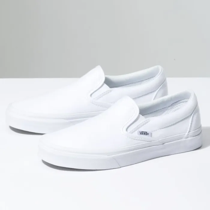 SlipOn True White MenWomen Classics Shoes Vans