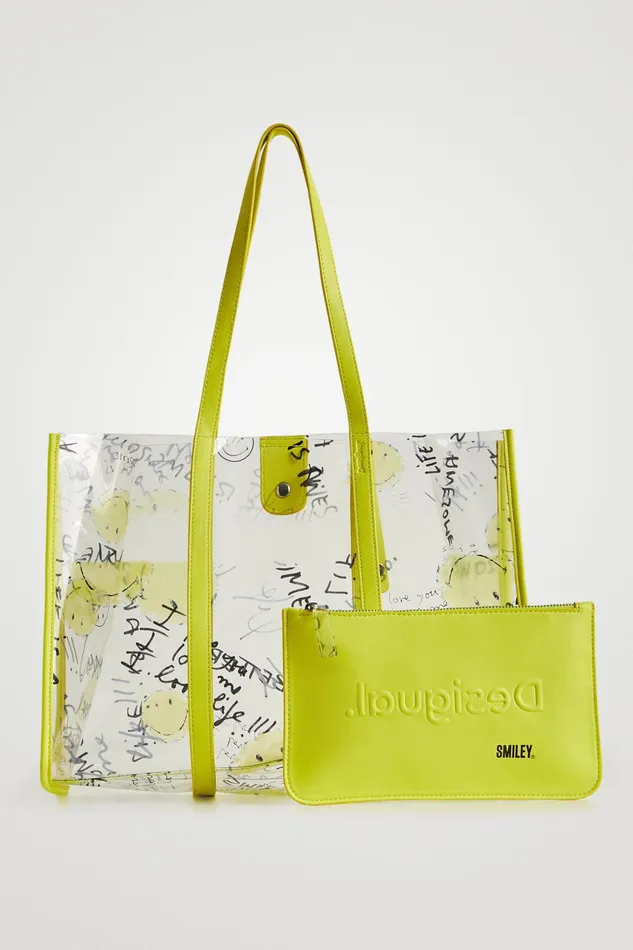 Smiley Shopper Bag Women Desigual Shopper and Tote Bags