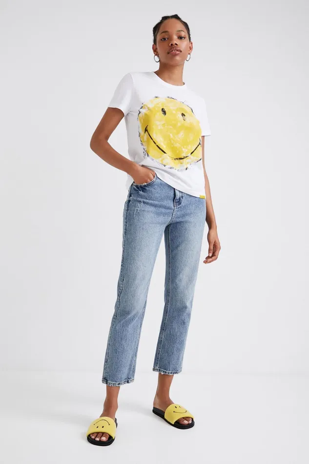 Smiley Tshirt Women Desigual Tshirts