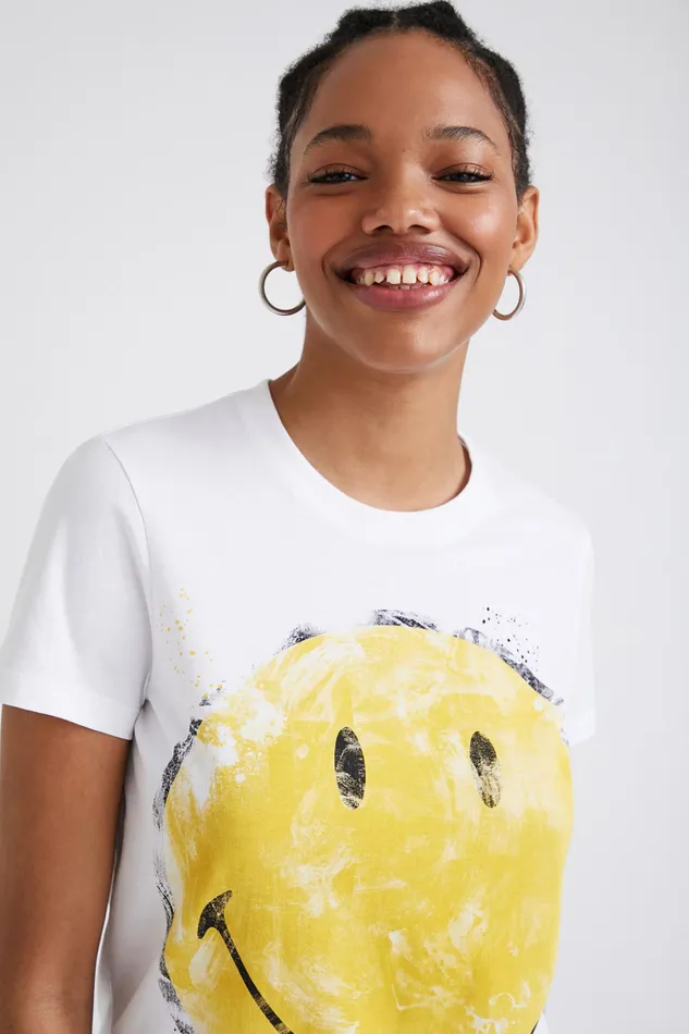 Smiley Tshirt Women Desigual Tshirts