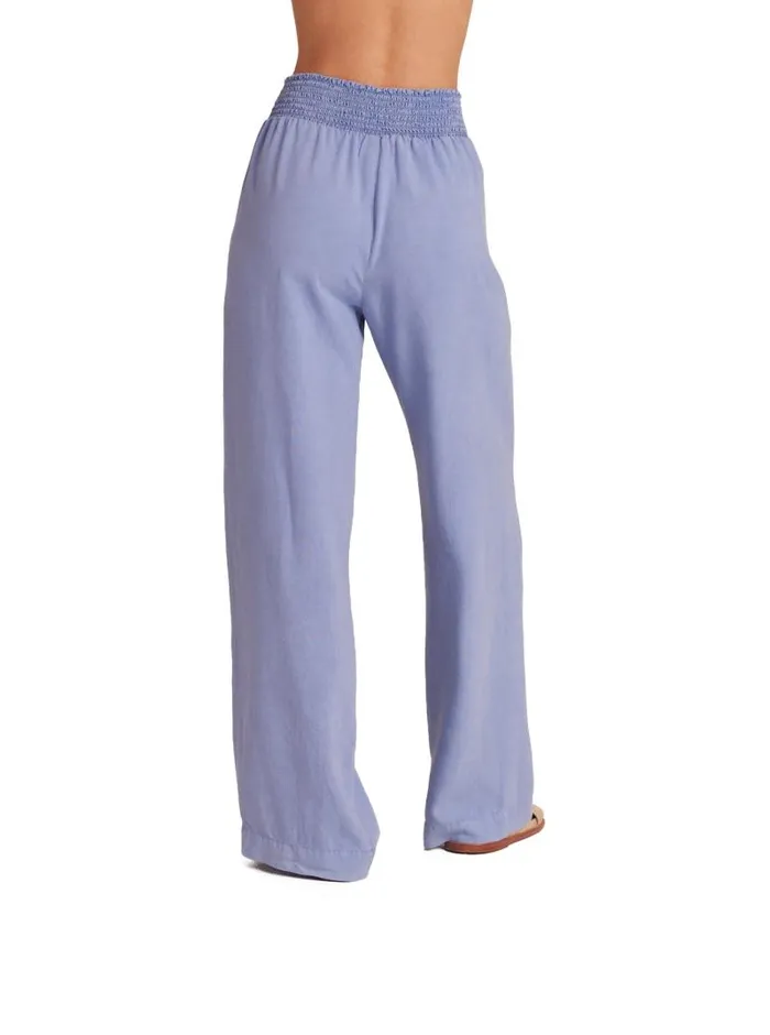 Smocked Waist Wide Leg 8211 Peri Blue Women Bella Dahl Pants Smocked Waist Wide Leg 8211 Peri Blue Women Bella Dahl Pants