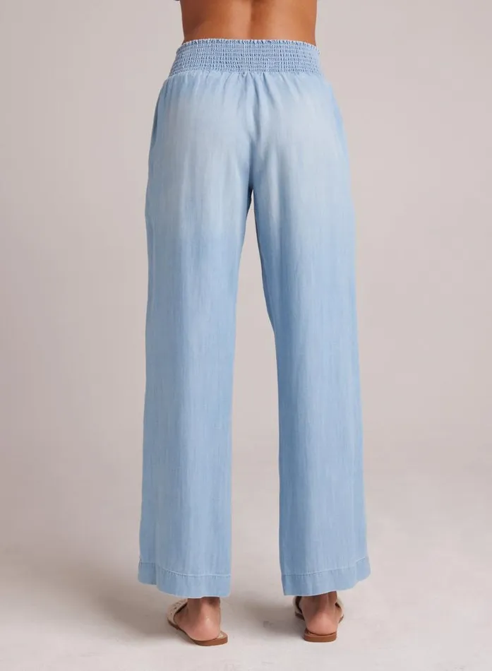Smocked Waist Wide Leg Pant 8211 Caribbean Wash Women Bella Dahl Pants Smocked Waist Wide Leg Pant 8211 Caribbean Wash Women Bella Dahl Pants