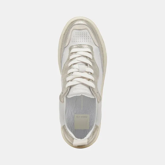 Sneakers Women Dolce Vita Adella Sneakers White Gold Leather