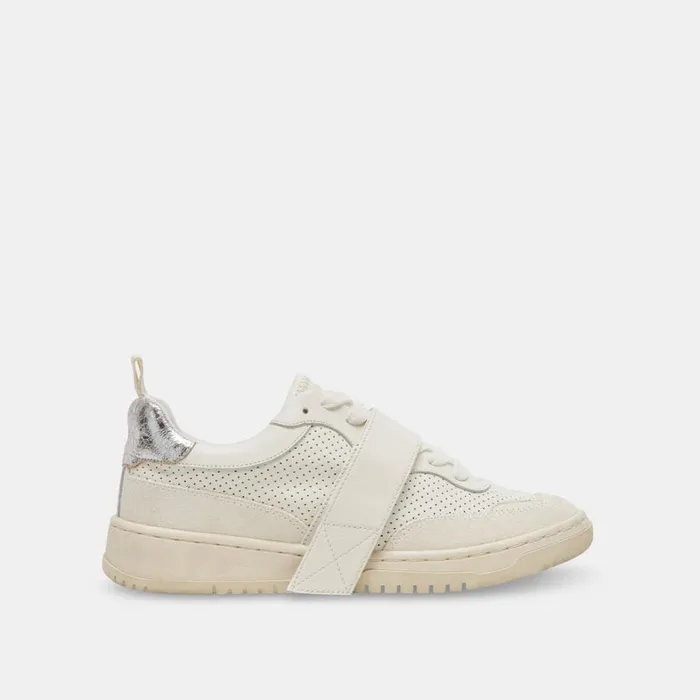 Sneakers Women Dolce Vita Alvah Sneakers White Perforated Leather