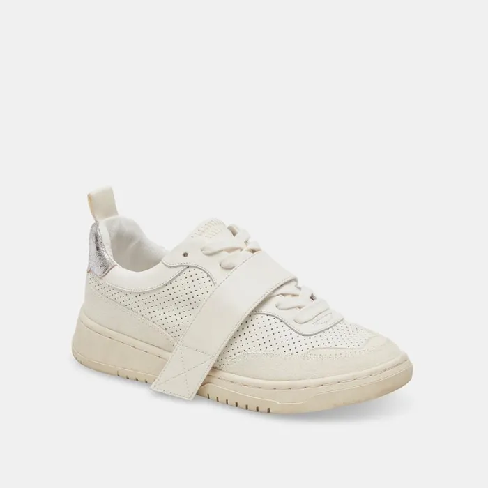 Sneakers Women Dolce Vita Alvah Sneakers White Perforated Leather