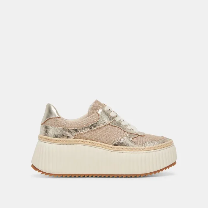Sneakers Women Dolce Vita Dandi Sneakers Light Gold Woven