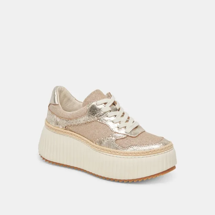Sneakers Women Dolce Vita Dandi Sneakers Light Gold Woven