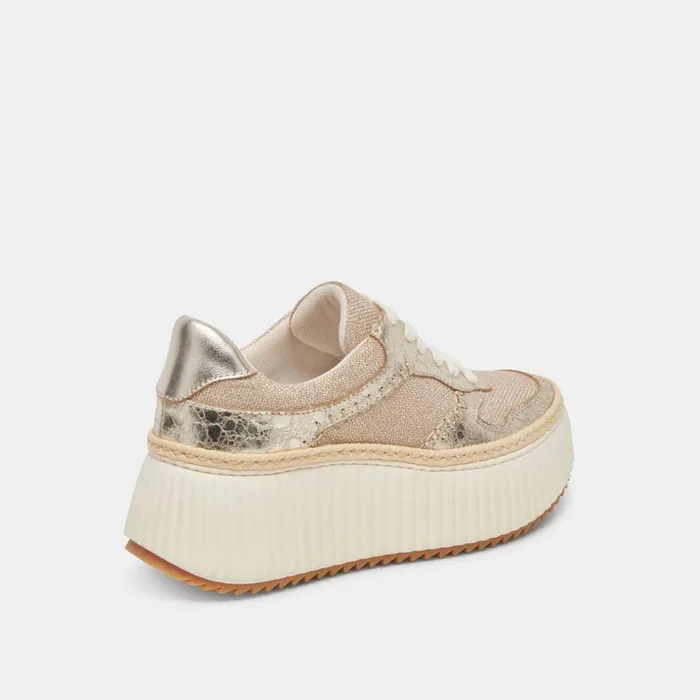 Sneakers Women Dolce Vita Dandi Sneakers Light Gold Woven