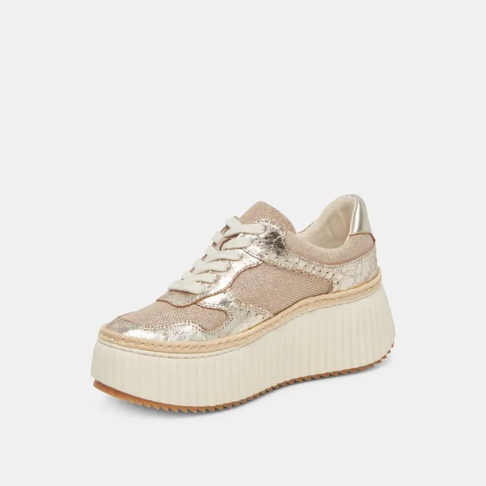 Sneakers Women Dolce Vita Dandi Sneakers Light Gold Woven