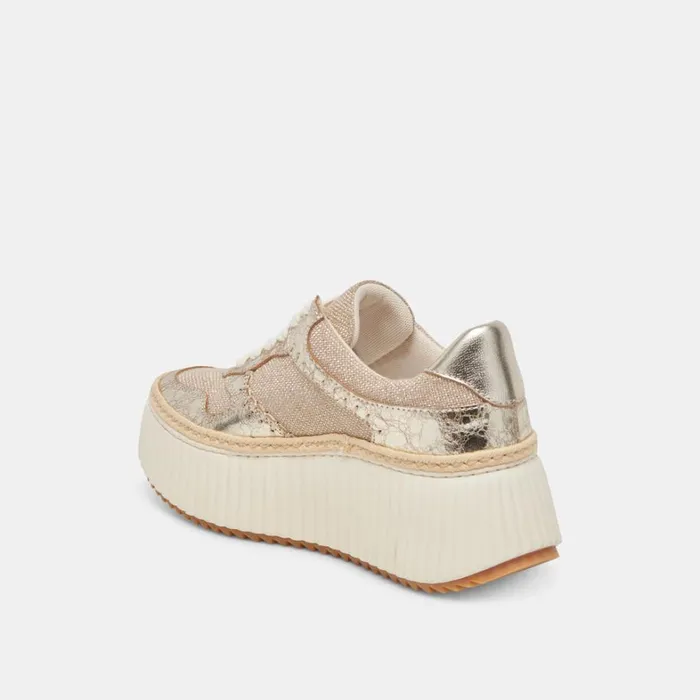 Sneakers Women Dolce Vita Dandi Sneakers Light Gold Woven