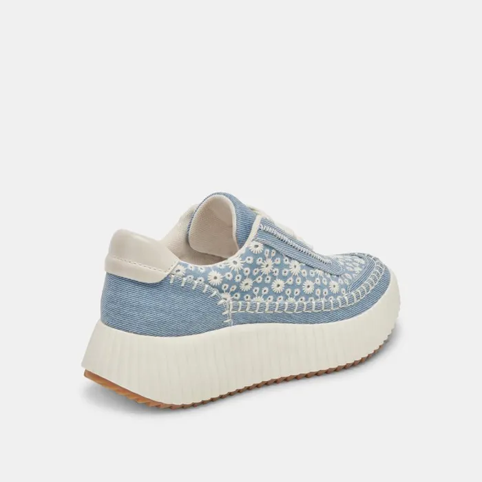 Sneakers Women Dolce Vita Dolen Sneakers Blue Floral Denim