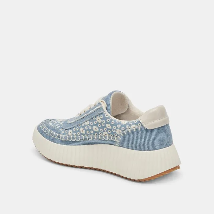 Sneakers Women Dolce Vita Dolen Sneakers Blue Floral Denim