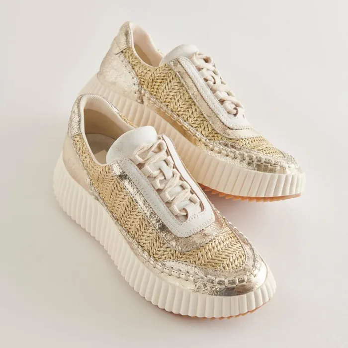 Sneakers Women Dolce Vita Dolen Sneakers Gold Knit